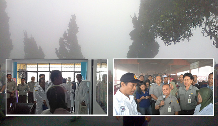 Kabut Tebal Tak Halangi Mentan Kunjungi BET di Lereng Gunung Salak